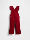 Gap Baby & Toddler Velvet Heart Overalls In Red