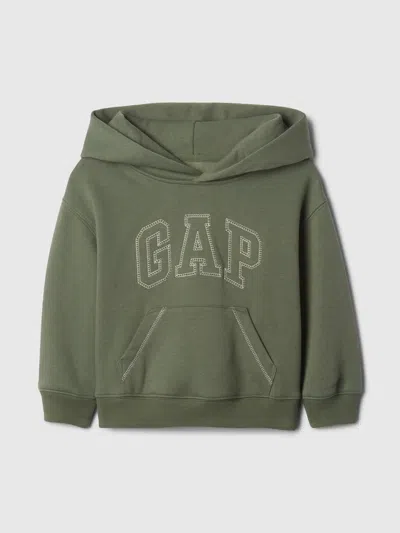 Gap Baby & Toddler Vintagesoft Logo Hoodie In Thyme Green
