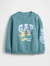 Gap Baby & Toddler Vintagesoft Bluey Graphic Sweatshirt In Green