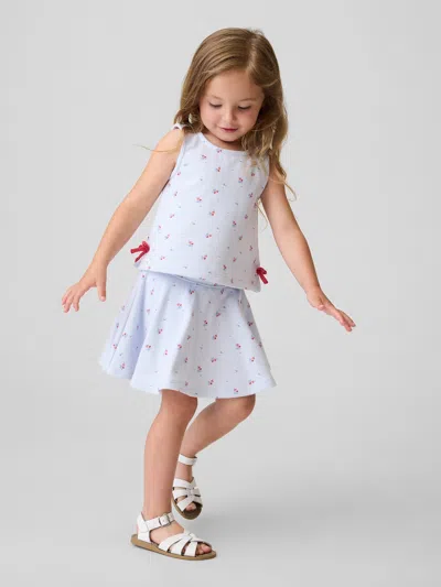 Gap Baby & Toddler Vintagesoft Bow Skort Set In White