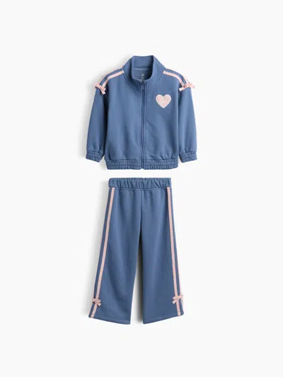 Gap Baby & Toddler Vintagesoft Bow Track Set In Blue