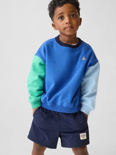 Gap Baby & Toddler Vintagesoft Colorblock Sweatshirt In Blue