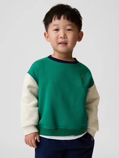 Gap Baby & Toddler Vintagesoft Colorblock Sweatshirt In Colorblock Green