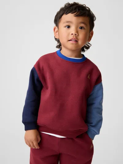Gap Baby & Toddler Vintagesoft Colorblock Sweatshirt In Radish