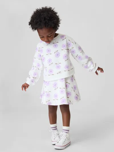 Gap Baby & Toddler Vintagesoft Floral Skort Outfit Set In White