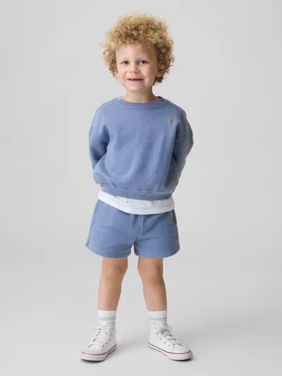 Gap Baby & Toddler Vintagesoft French Terry Sweat Set In Blue