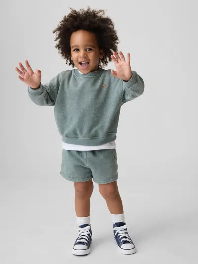 Gap Baby & Toddler Vintagesoft French Terry Sweat Set In Green