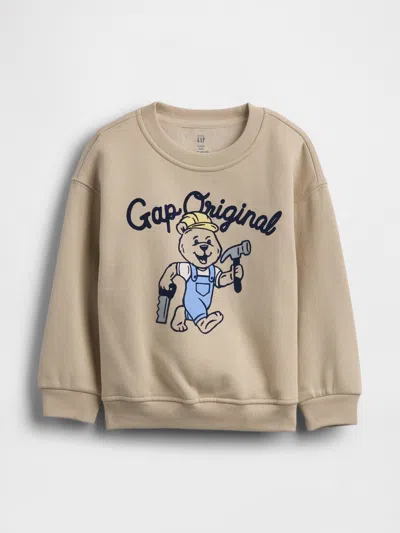 Gap Baby & Toddler Vintagesoft Graphic Sweatshirt In Brown