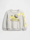 Gap Baby & Toddler Vintagesoft Graphic Sweatshirt In Gray