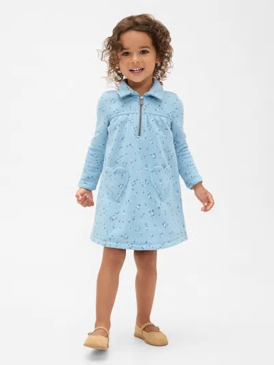 Gap Baby & Toddler Vintagesoft Half-zip Dress In Blue