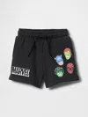 Gap Baby & Toddler Vintagesoft Marvel Sweat Shorts In Black