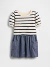 Gap Baby & Toddler Vintagesoft Mixed Media Dress In Blue