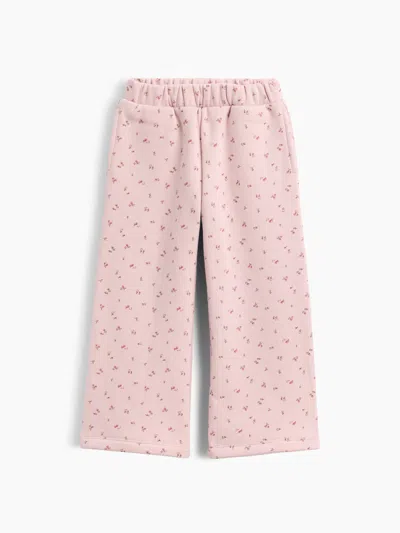 Gap Baby & Toddler Vintagesoft Print Wide-leg Sweatpants In Primitive Pink