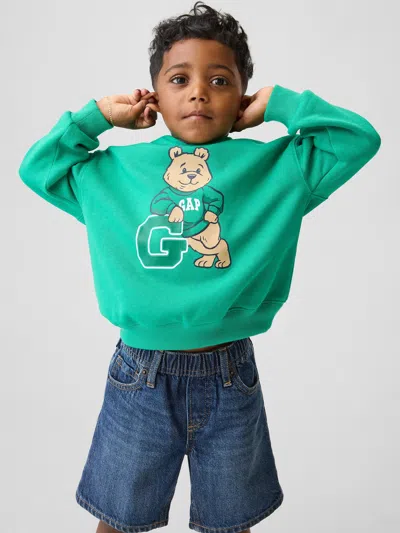 Gap Kids' Baby & Toddler Vintagesoft Relaxed Hoodie In Green