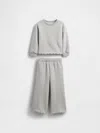 Gap Baby & Toddler Vintagesoft Scalloped Sweat Set In Gray