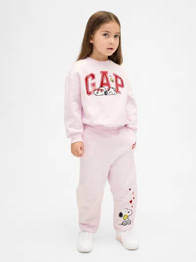 Gap Baby & Toddler Vintagesoft Snoopy Barrel Sweatpants In Pink