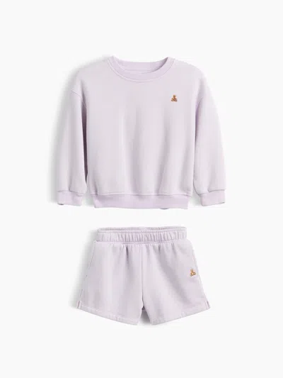Gap Baby & Toddler Vintagesoft Sweat Set In Pale Lilac