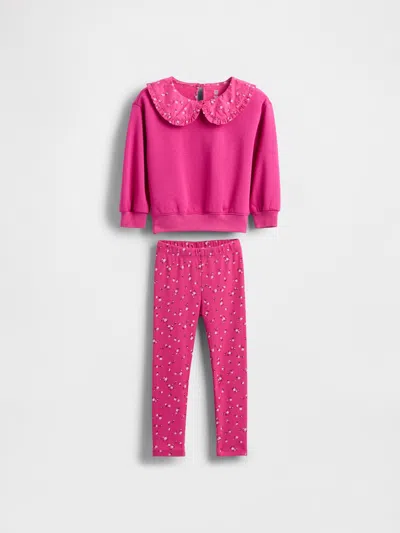Gap Baby & Toddler Vintagesoft Sweatshirt & Leggings Set In Pink