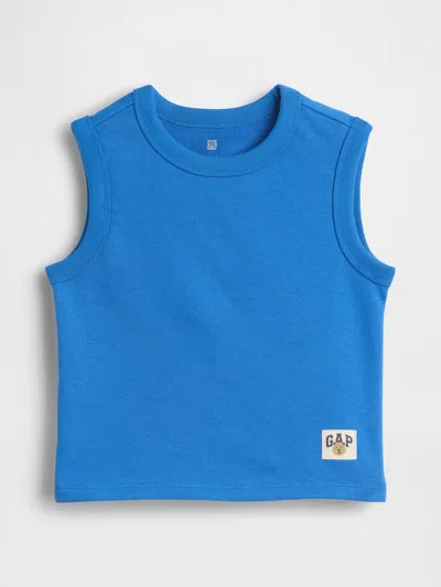Gap Baby & Toddler Vintagesoft Terry Tank Top In Radiant Blue