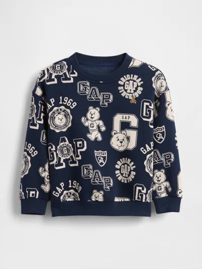 Gap Baby & Toddler Vintagesoft Varsity Bear Sweatshirt In Blue