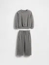 Gap Baby & Toddler Vintagesoft Washed Sweat Set In Gray