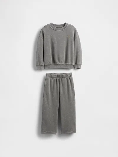 Gap Kids' Baby & Toddler Vintagesoft Washed Sweat Set In Gray