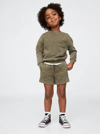 Gap Kids' Baby & Toddler Vintagesoft Washed Sweat Set In Green