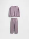 Gap Baby & Toddler Vintagesoft Washed Sweat Set In Purple