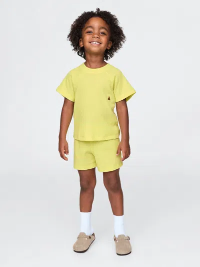 Gap Baby & Toddler Waffle-knit Outfit Set In Limon Yellow