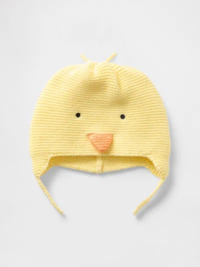 Gap Kids' Baby Animal Beanie In Pale Banana Yellow