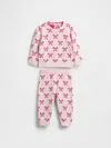 Gap Baby Bow Sweater Outfit Set In Pink
