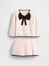 Gap Baby Bow Sweater Skort Set In Animal Print