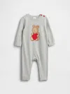 Gap Baby Brannan Bear Heart Sweater One-piece In Gray