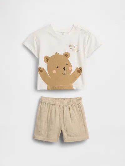 Gap Kids' Baby Brannan Bear Outfit Set In Neutral