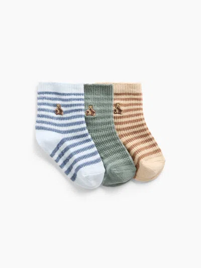 Gap Baby Brannan Bear Stripe Socks (3-pack) In Multi