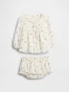 Gap Baby Bubble Outfit Set In White