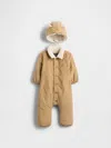 Gap Baby Corduroy & Sherpa One-piece Outfit Set In Brown