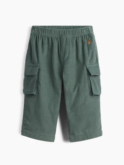 Gap Baby Corduroy Pull-on Cargo Pants In Green