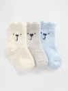 Gap Baby Cozy Bear Socks (3-pack) In Multi