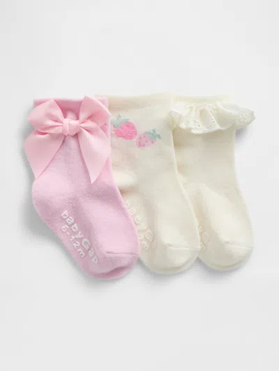 Gap Baby Crew Socks (3-packs) In Multi