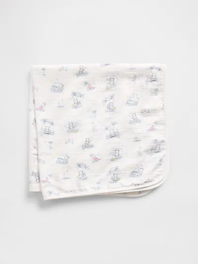 Gap Baby Crinkle Gauze Brannan Bear Blanket