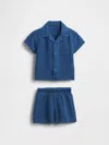 Gap Baby Crinkle Gauze Denim Outfit Set
