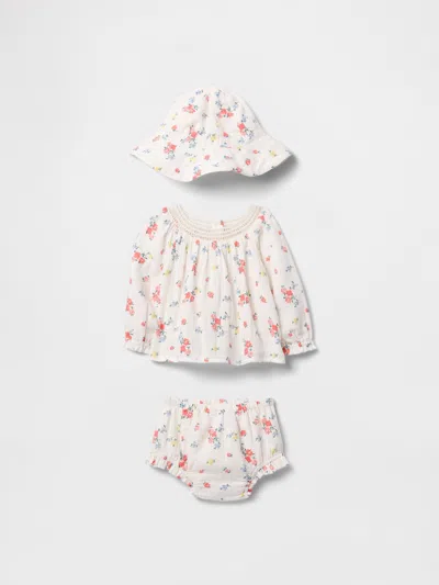 Gap Baby Crinkle Gauze Outfit Set In New Off White Floral