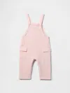 Gap Baby Crinkle Gauze Overalls In Misty Rose Pink