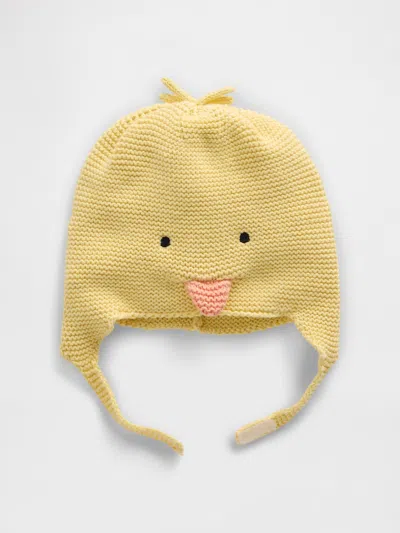 Gap Kids' Baby Crochet Animal Beanie In Yellow