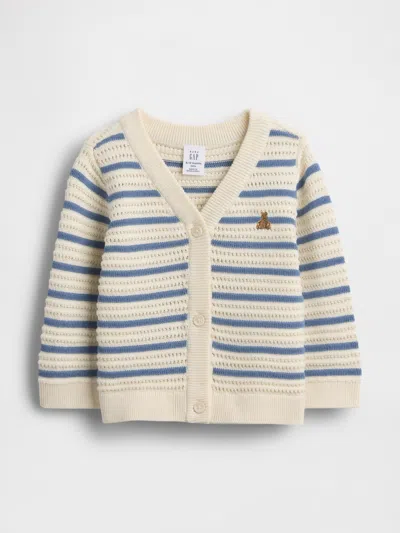 Gap Kids' Baby Crochet Cardigan Sweater In Multi