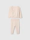 Gap Baby Crossover Sweater Set In Pink Stripe