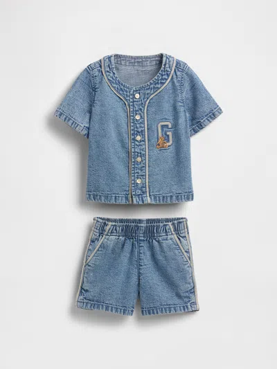 Gap Kids' Baby Denim Jersey Outfit Set