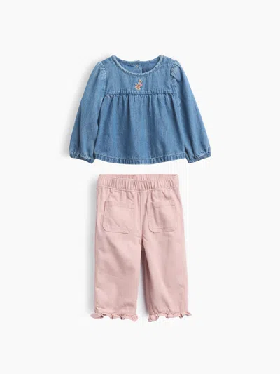 Gap Baby Denim Outfit Set In Multi