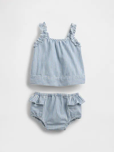 Gap Baby Denim Stripe Outfit Set
